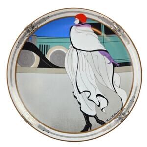 W.S George-Marci McDonald | Art Deco Plate-'Arriving in Style' | 8.5 in